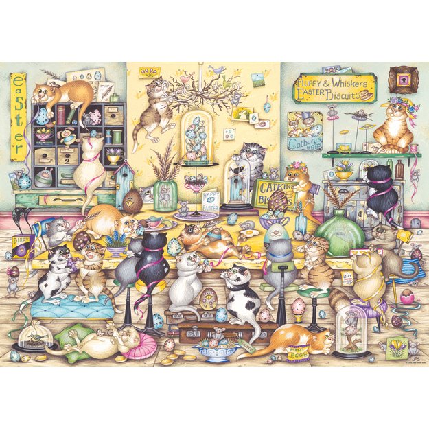 Ravensburger Puzzle 1000 Pieces: Crazy Cat s Easter