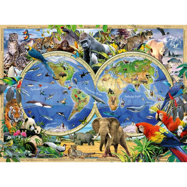 Ravensburger Puzzle 100 pc Animals of the World