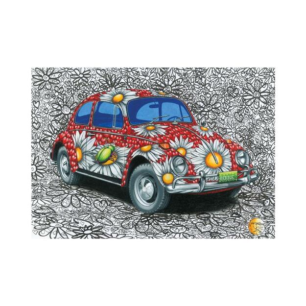 Dino Puzzle 500 pc Painted VW Beetle