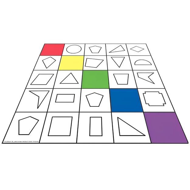 Universal Shapes Coding Mat for Robotics and Mathematics