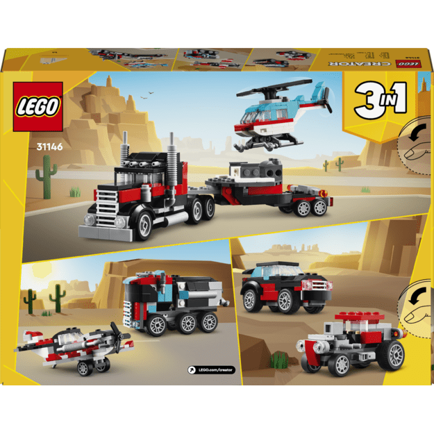 LEGO Creator Flatbed Truck with Helicopter