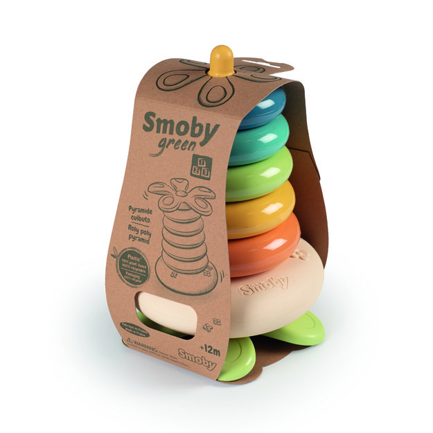 Smoby Bioplastic Roly Poly Pyramid