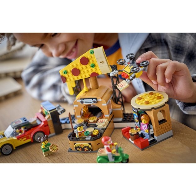LEGO City Pizza Delivery Experience with Vehicles