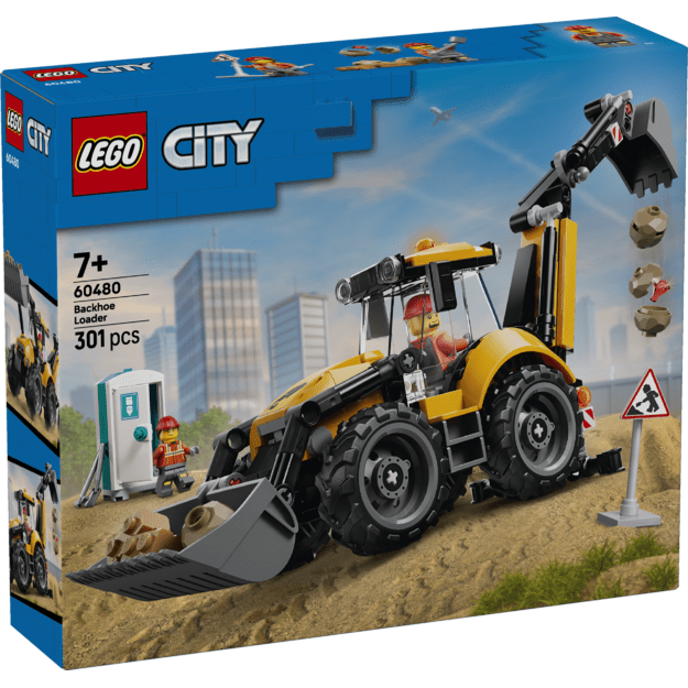 LEGO City Yellow Backhoe Loader