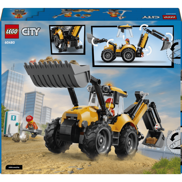 LEGO City Yellow Backhoe Loader