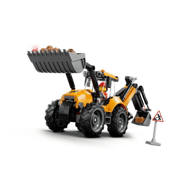 LEGO City Yellow Backhoe Loader