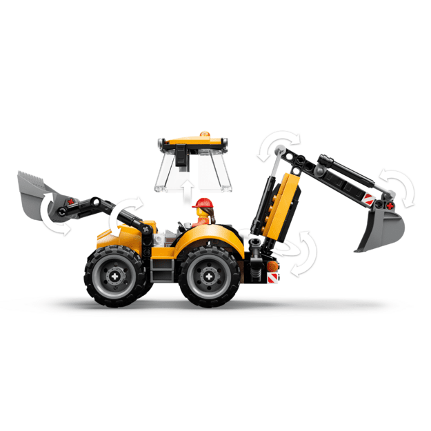 LEGO City Yellow Backhoe Loader