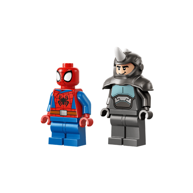 LEGO Spidey on his Motorcycle vs. Rhino