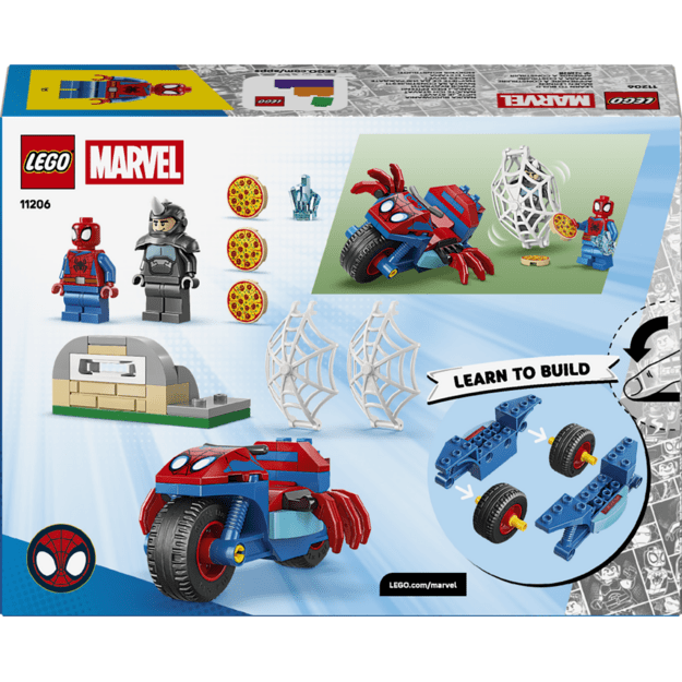 LEGO Spidey on his Motorcycle vs. Rhino