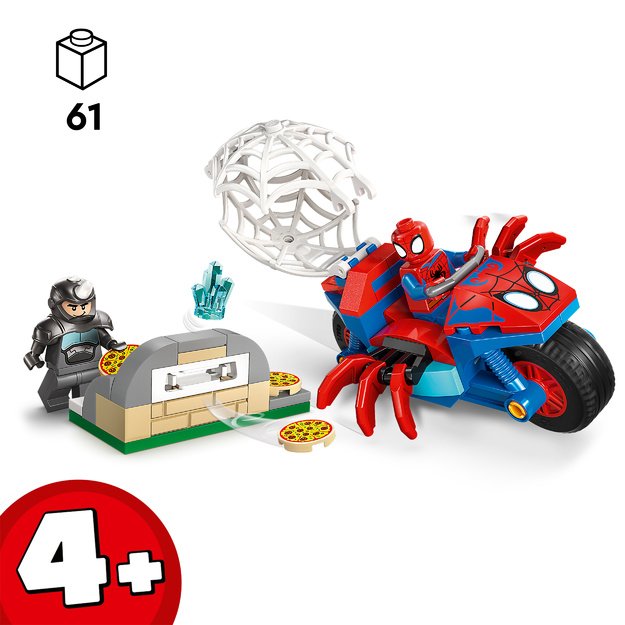 LEGO Spidey on his Motorcycle vs. Rhino
