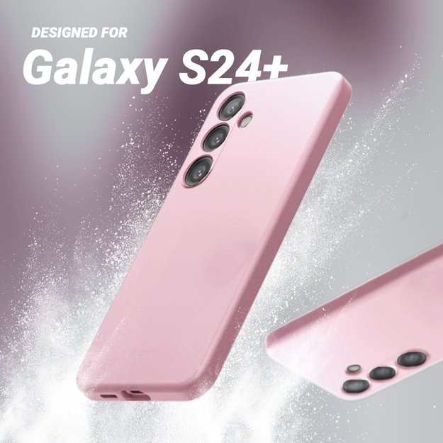 Crong Color Cover – dėklas, skirtas Samsung Galaxy S24+ (rožinis)