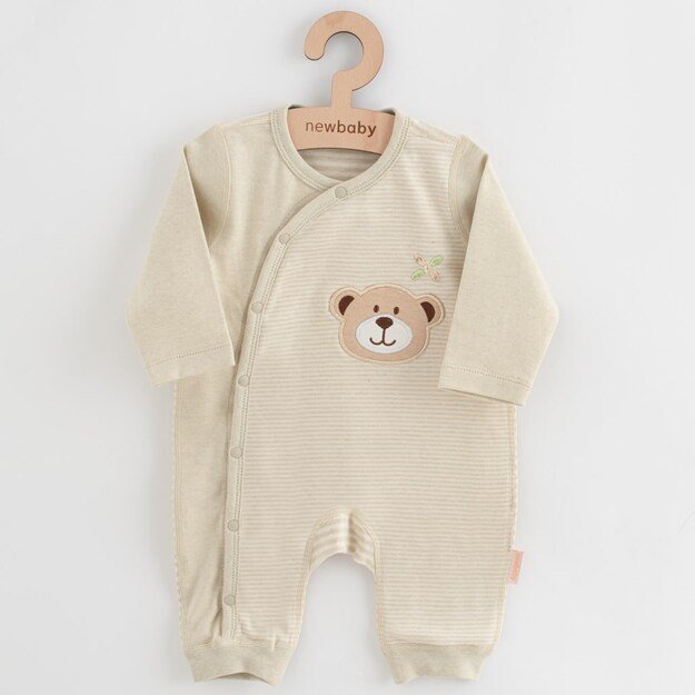 4 dalių organinės medvilnės dovanų rinkinys kūdikiui New Baby Beige, dydis 0-3 m, 116/122