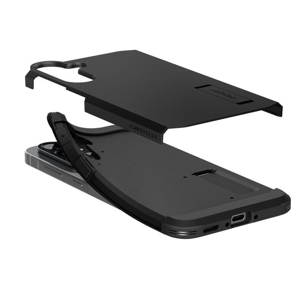 „Spigen Tough Armor“ – dėklas, skirtas „Samsung Galaxy A56 5G“ (juodas) 10