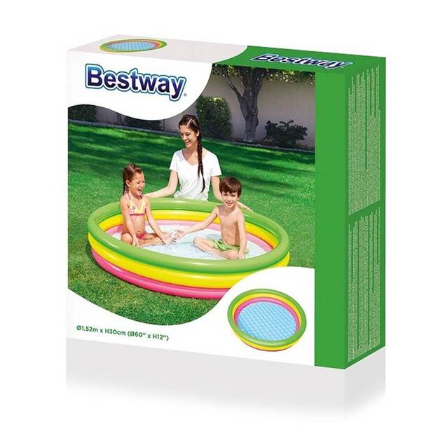 Pripučiamas vaikiškas baseinas Bestway 152x30 cm 3 spalvos