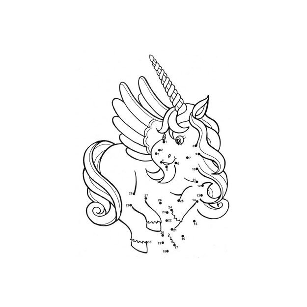 Coloring pages - connectors Unicorns 4