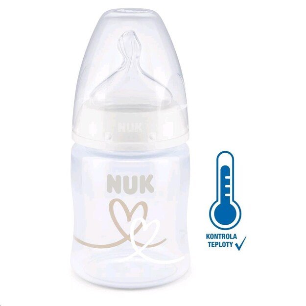 NUK First Choice Temperature Control Baby Bottle 150 ml baltas