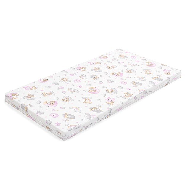 Naujas Baby STANDARD porolono čiužinys 120x60x6 cm koala rožinis