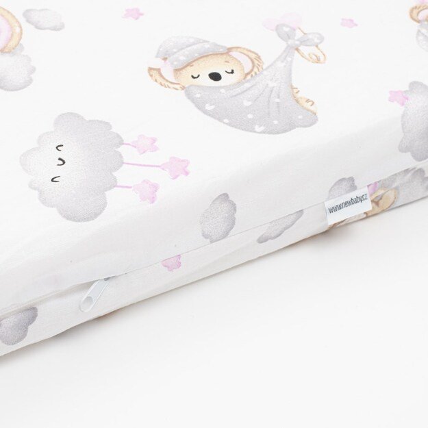 Naujas Baby STANDARD porolono čiužinys 120x60x6 cm koala rožinis