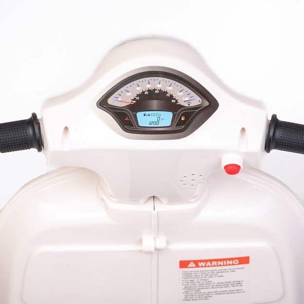 Baby Mix Vespa elektrinis motociklas baltas 4
