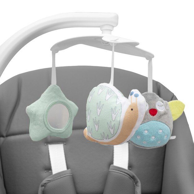 Vaikiška kėdutė 2in1 SMART New Baby pilka