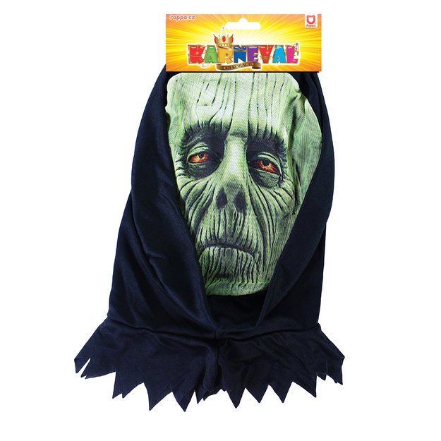 Halloween green textile mask for adults 2