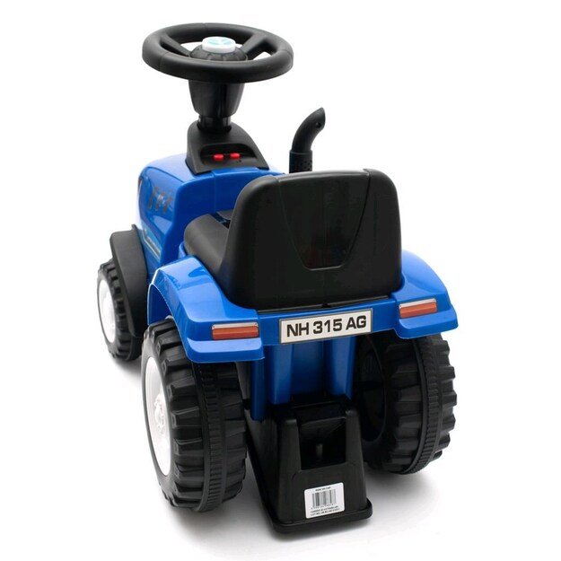 Baby Mix New Holland geltonas traktorius su traktoriumi ir įrankiais