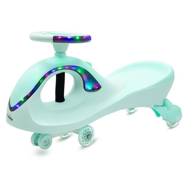 Vaikams skirtas „Swing“ automobilis su gravitacija su LED Baby Mix G-Force žalia