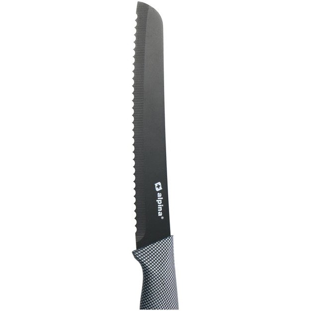 Alpina - Nerūdijančio plieno INOX peilių rinkinys 6 vnt. (juoda) 82