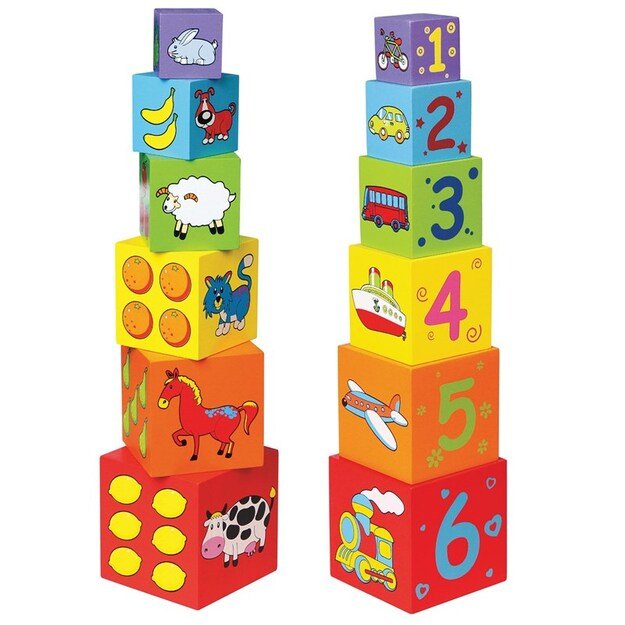 Viga Toys - Stacking kubas