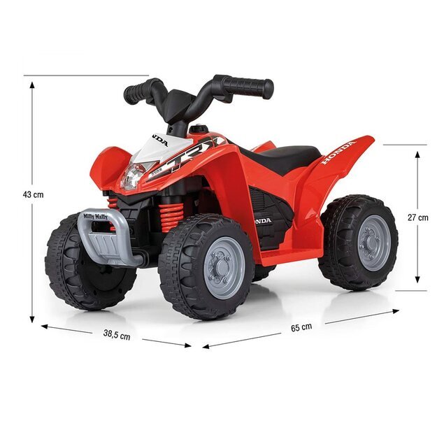 Milly Mally Honda ATV Red elektrinis keturratis