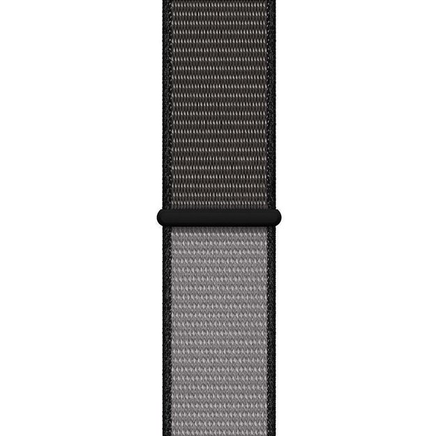 Crong Nylon – sportinė apyrankė, skirta Apple Watch 44/45/46/49 mm (nakties pilka)