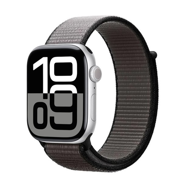 Crong Nylon – sportinė apyrankė, skirta Apple Watch 44/45/46/49 mm (nakties pilka) 14