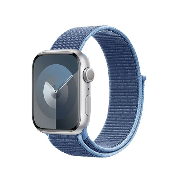 Crong Nylon – sportinis dirželis, skirtas Apple Watch 44/45/46/49 mm (Ocean Blue)