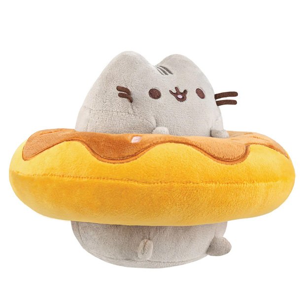 Pusheen - Pusheen pliušinis talismanas šokoladinėje spurgoje 13 cm 3