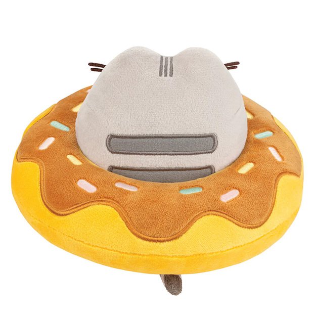Pusheen - Pusheen pliušinis talismanas šokoladinėje spurgoje 13 cm 6