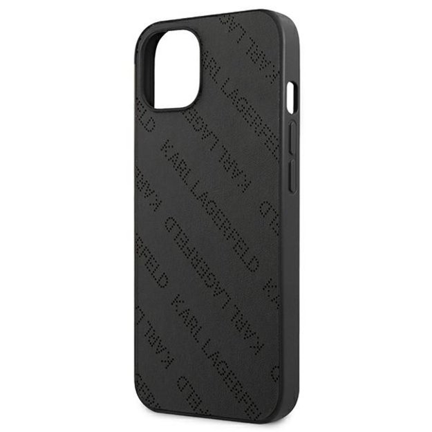 Karl Lagerfeld Perforated Allover – iPhone 13 mini dangtelis (juodas)