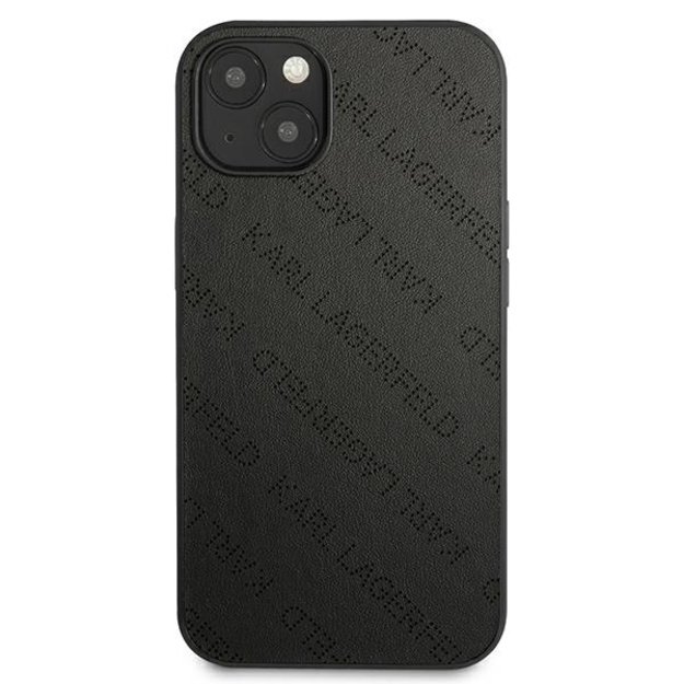 Karl Lagerfeld Perforated Allover – iPhone 13 mini dangtelis (juodas)