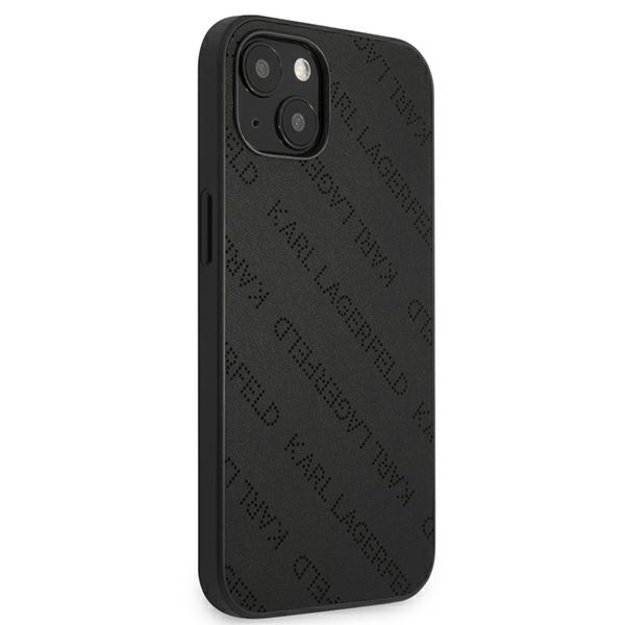 Karl Lagerfeld Perforated Allover – iPhone 13 mini dangtelis (juodas)