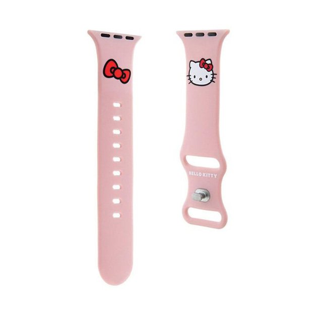 „Hello Kitty“ silikoninė „Kitty“ galvutė – „Apple Watch“ apyrankė, 42/44/45/49 mm (rožinė)