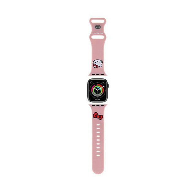 „Hello Kitty“ silikoninė „Kitty“ galvutė – „Apple Watch“ apyrankė, 42/44/45/49 mm (rožinė)