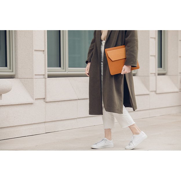 Moshi Muse 14 3-in-1 Slim Sleeve nešiojamojo kompiuterio rankovė (Seashell White) 15