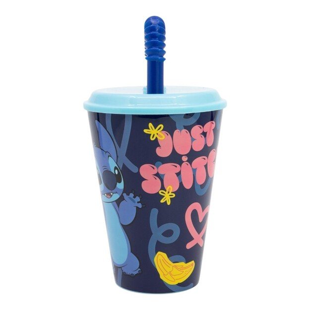 Disney Stitch - šiaudinis puodelis iš Palms Collection 430 ml