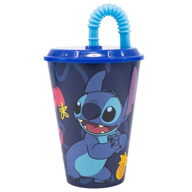 Disney Stitch - šiaudinis puodelis iš Palms Collection 430 ml