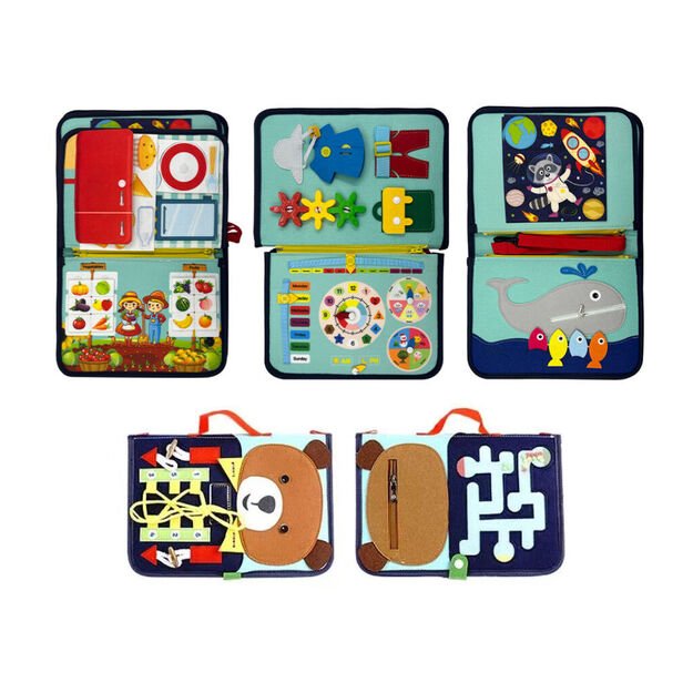 2Kids Toys Sensory busy book Teddy bear 2