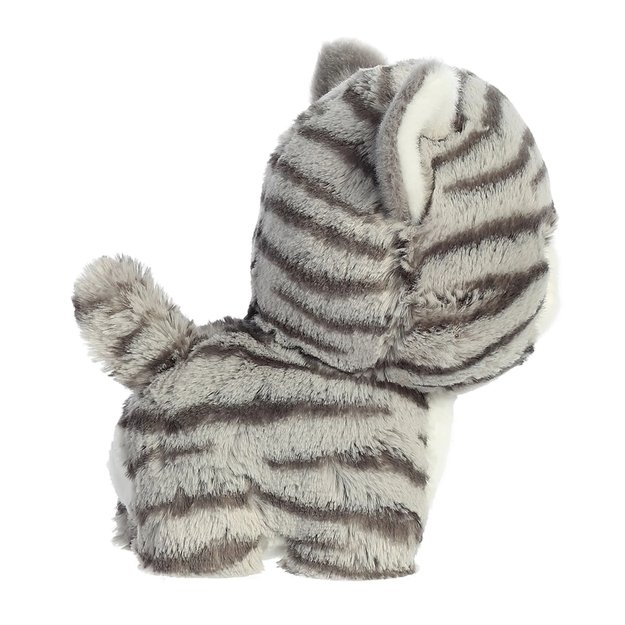 „Teddy Pets“ pliušinis žaislas / glamonė katėms, pilka dryžuota katė, 17 cm 4