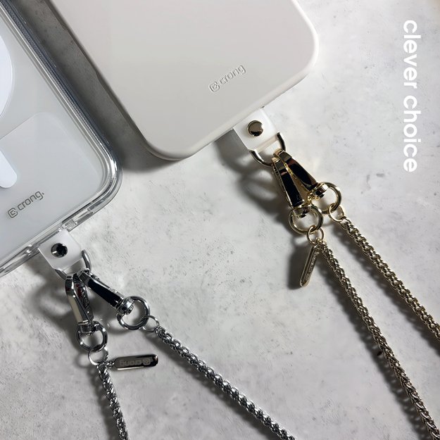 Crong Phone Crossbody – telefono dirželis (Gold Link) 9