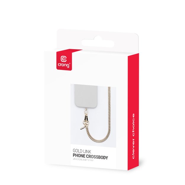 Crong Phone Crossbody – telefono dirželis (Gold Link) 10