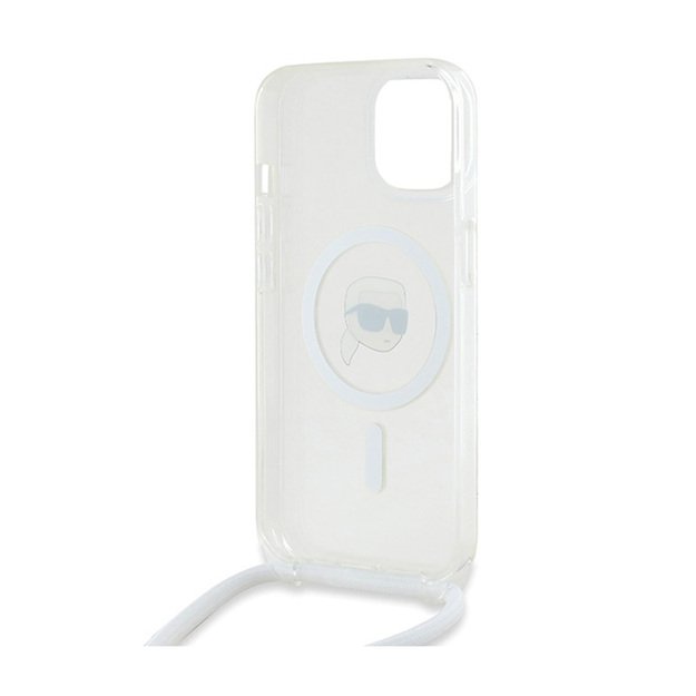 Karl Lagerfeld Crossbody IML Karl Head MagSafe – iPhone 15/14/13 dėklas (skaidrus) 6