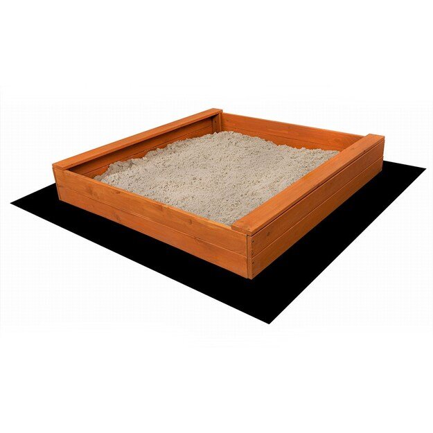 Vaikiška medinė smėlio dėžė su suolais Baby Mix 120x120 cm