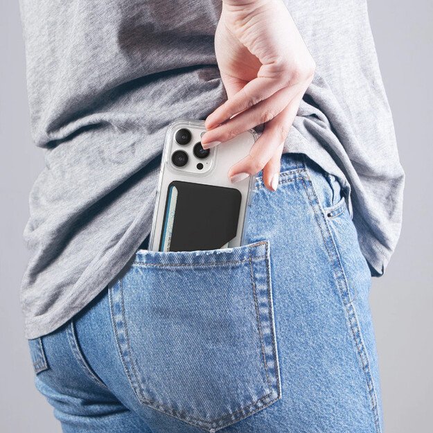 „Speck ClickLock“ piniginė skirta „MagSafe“ – „MagSafe“ magnetinė piniginė (juoda) 5